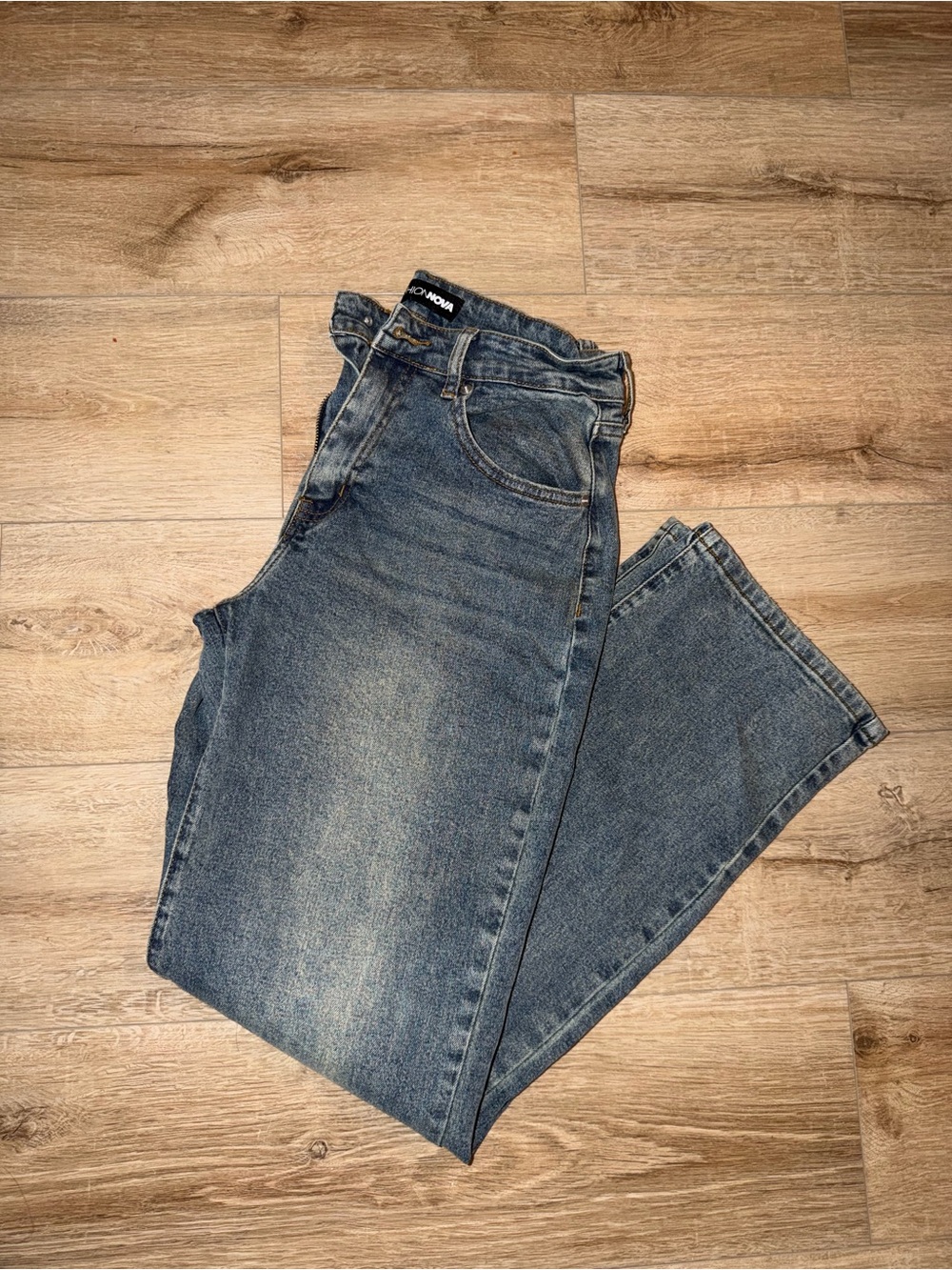 Dark blue jeans